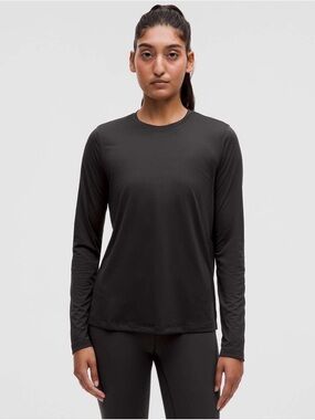 Lululemon Ultralight Hip-Length Long-Sleeve Shirt Black